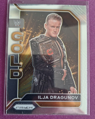 Ilja Dragunov 2022 Panini Prizm WWE Gold Insert