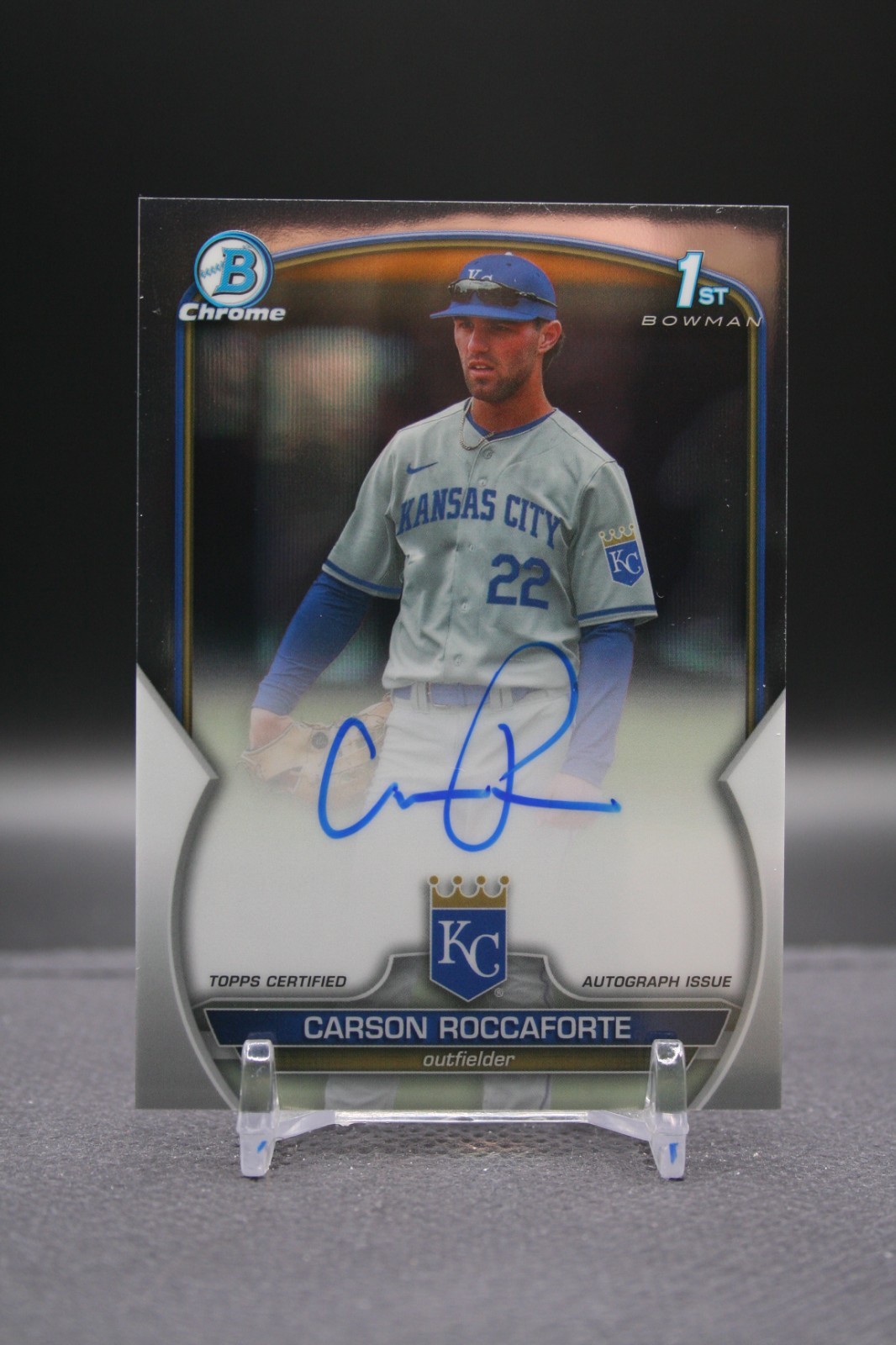2023 Bowman Draft | Carson Roccaforte | 1st Bowman Chrome Auto | Royals