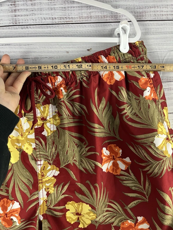 Islander Swim Trunk Shorts Men’s XL Tropical Floral Colorful Lined Hawaiian - Image 3 of 4