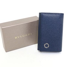 BVLGARI Key Case 6-Ring Blue Unused