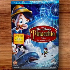 Pinocchio DVD 2009 Platinum Edition 70th Anniversary Disney Classic