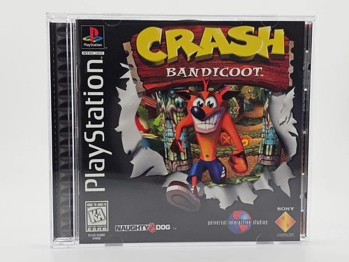 Sony Playstation 1 PS1 Crash Bandicoot Black Label CIB Cleaned & Tested