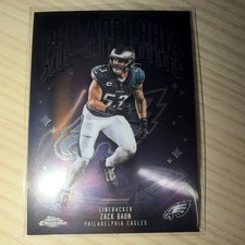 Topps Chrome Zack Baun Philadelphia Eagles All-Chrome Insert Football Card