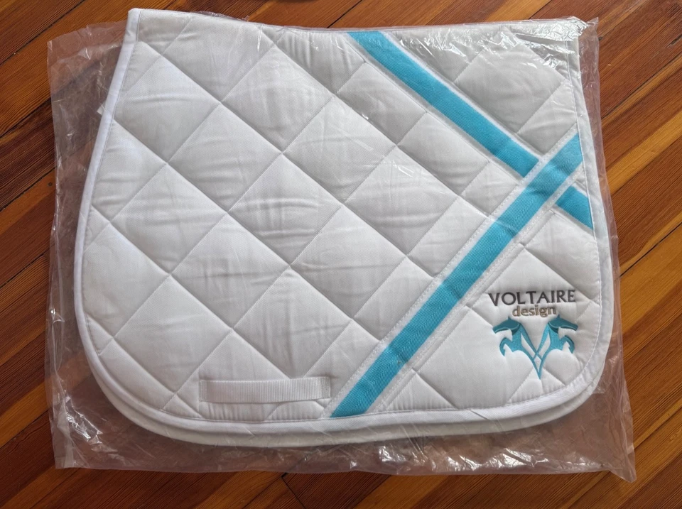 BRANDNEU Voltaire Design Jump Pad - Größe Full - weiß mit Voltaire Logos - Bild 1 von 4