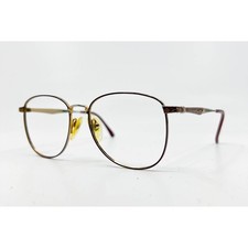 Laura Ashley Eyeglasses Women Burgundy Gold Metal Frame 52-17-135 30254
