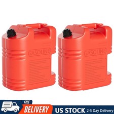 2pcs 5 Gallon Gas Can Storage Container Can No-Spill with Visible Stripe