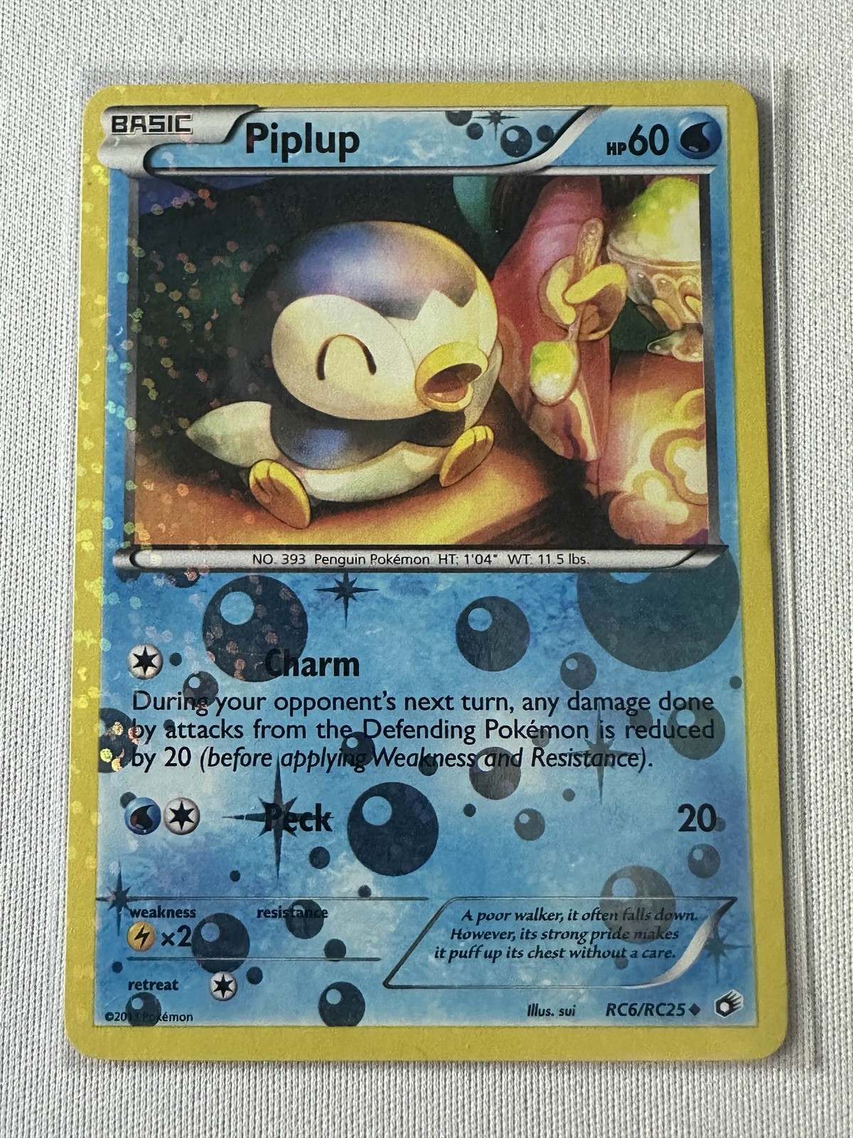 Piplup Uncommon Legendary Treasures: Radiant Collection RC6/RC25 NM