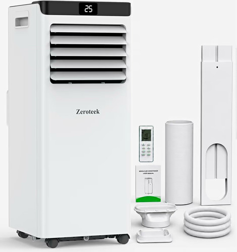 Zeroteek Portable Air Conditioner 9000 BTU 4-in-1 Dehumidifier Cooling