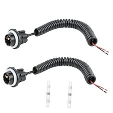 2PCS License Plate Light Socket Rear Lamp Wire Harness Pigtail, Replacement