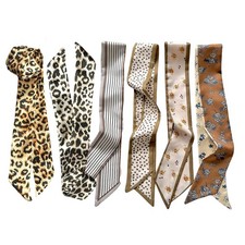 6Pack Scarf Bags for Women Handbag Scarfs Band Hair Neck Scarves Fashion Gifts