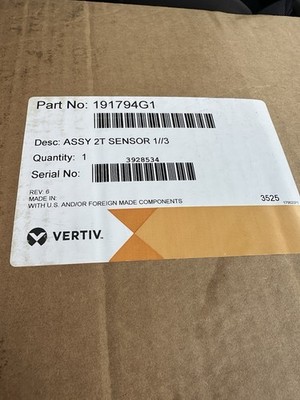 BRAND NEW VERTIV 191794G1 ASSY 2T SENSOR TEMPERATURE/PROCESS CONTROL