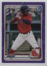 2020 Bowman Draft Chrome Purple Refractor 166/250 Gilberto Jimenez #BD-137 14mx