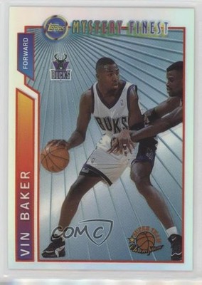 1996-97 Topps Super Team Champions Mystery Finest Refractor Vin Baker #M18 1fe0