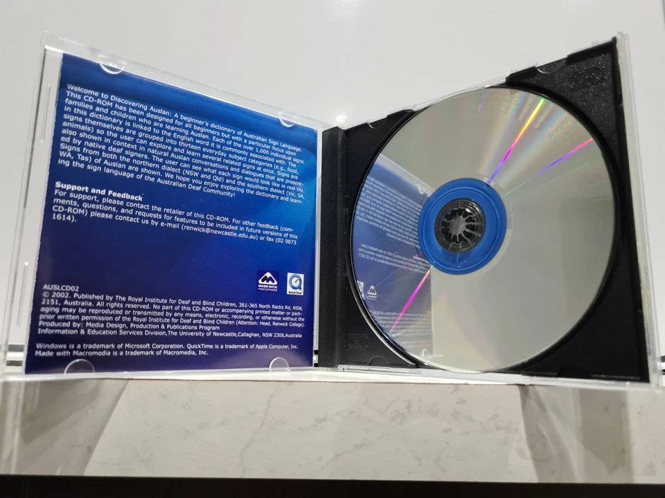Discovering Auslan: Beginner's Dictionary Sign Language CD-Rom Retro PC 2002 - Image 4 of 4