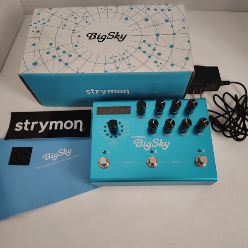 Strymon BigSky Multidimensional Reverb Pedal – New Open Box Condition