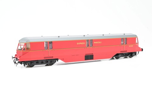 Heljan Spur OO 9431 BR "Express Parcels" Triebwagen purpurrot Nr. 34 (graues Dach) | Zustand: Used