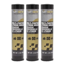 LubriMatic 11312 Multi-Purpose Grease - 3 Pack of 3 oz. Cartidges