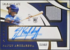 2020 Panini Immaculate /99 Clutch Rookie Autographs #CR-RA Randy Arozarena RC SP