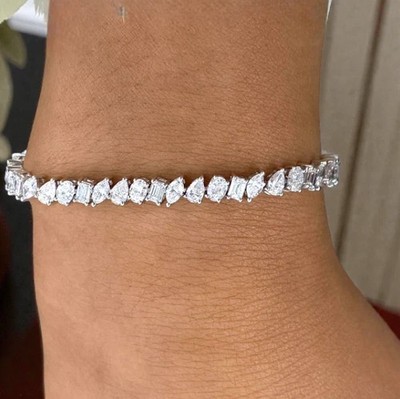 Black Friday Geschenk für Frau Multi Shape Lab Grown Diamond 14k Solid White ...