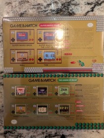 Nintendo Game & Watch Super Mario Bros and Zelda Handheld Consoles - New Sealed