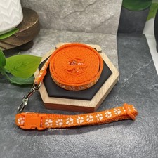 Dog Cat Collar  Leash Set Polypropylene Adjustable Small-Medium Pet New 77