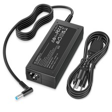 HP Laptop Charger 65W 45W Blue Tip 4.5mm Compatible with Pavilion Envy Spectre P