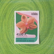 Bénin surchargé 4100f au lieu 1400f sur 150f fleur SANS Colis Postaux MNH Neuf