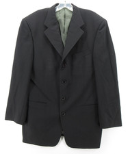 VINTAGE Givenchy Monsieur Sport Coat Men 40 Black Blazer Wool Jacket 80s USA 