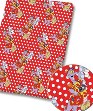 Polycotton Fabric with Epcot Figment Dragon Style Print – Half Yard 18x55” 37119