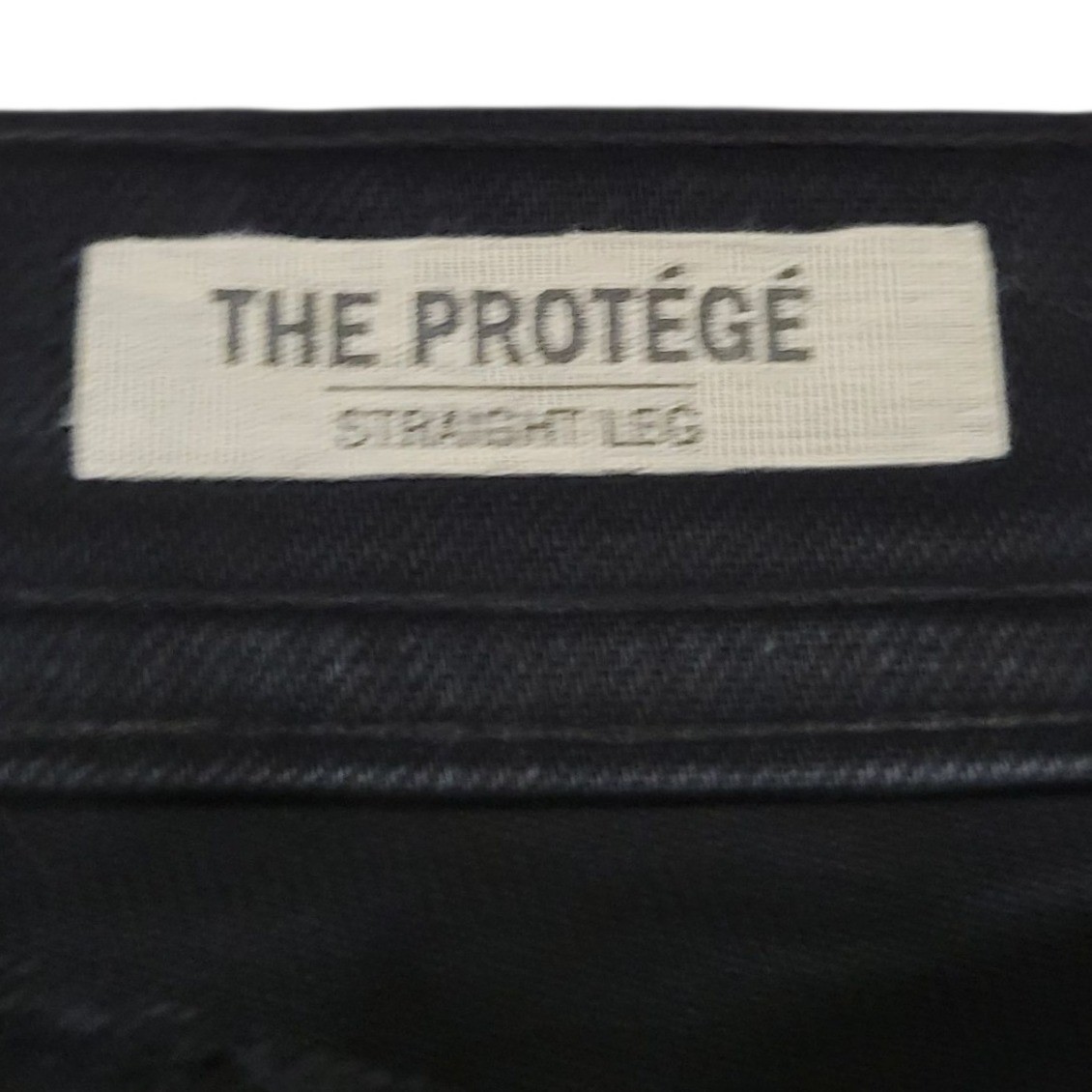 AG Adriano Goldschmied The Protégé Straight Leg Black Denim Jeans Sz 36 I384 thumbnail 5
