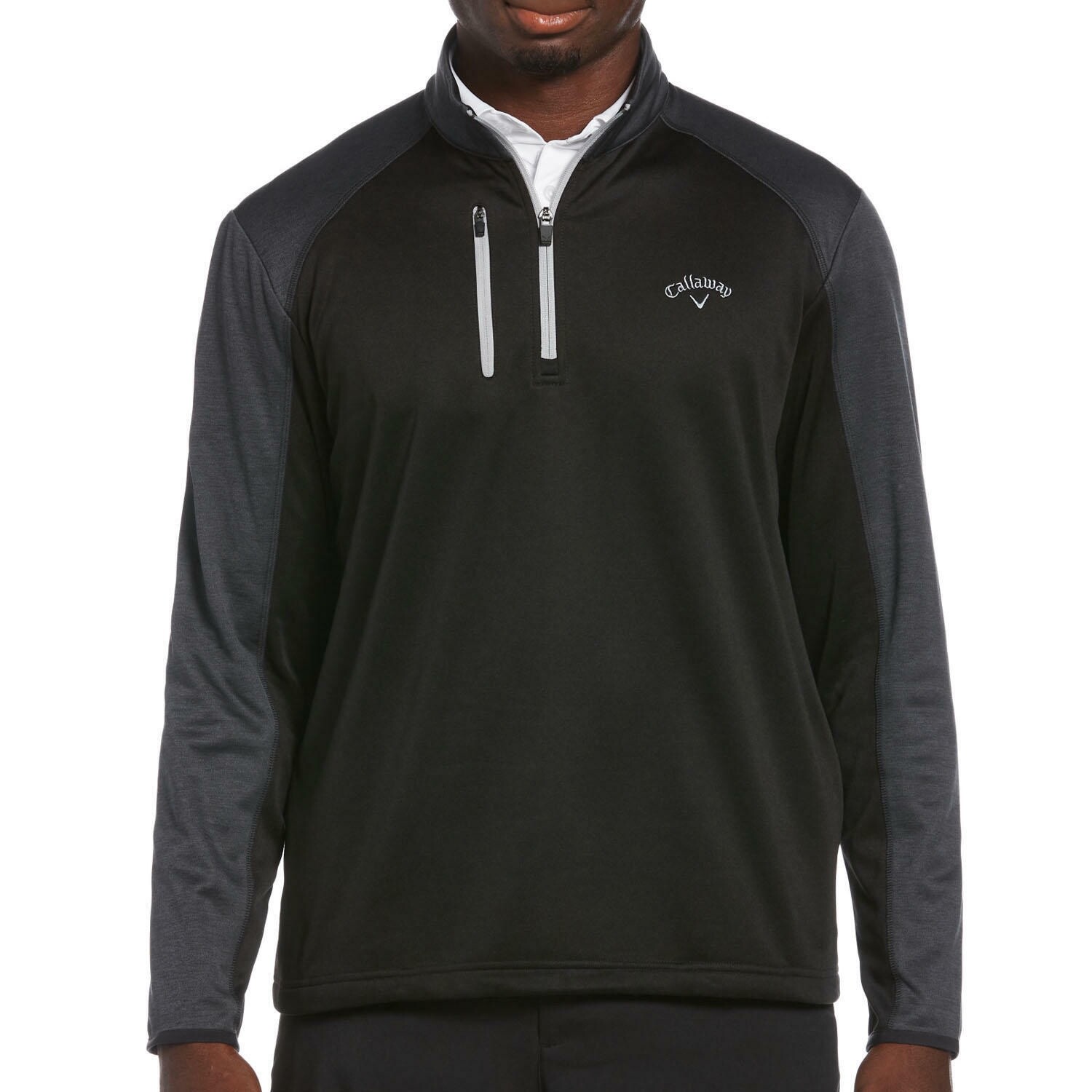 Callaway Tech Fleece 1/4 Zip Pullover Mock Neck Golf Black M NEW | eBay
