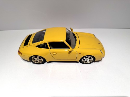 Burago 1993 Porsche 911 Carrera 993 Yellow 1/18 Scale Model Car READ DESC. - Picture 7 of 14