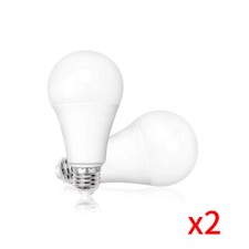 2 Pcs E27 Screw LED Bulb SMD2835 7W Cold White 6500K Shatterproof Bulbs for Home