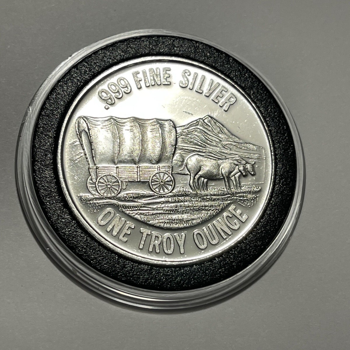 Prospector & Pioneers High Relief Coin 1 Troy Oz .999 Fine Silver