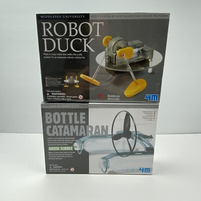 4m Robot Duck & Bottle Catamaran Kidz Science Engineering Robotics