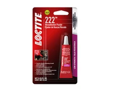 Loctite 222 Threadlocker, Purple Low Strength, 6 ml Tube, 555339