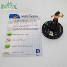 Heroclix Superman / Wonder Woman set Wonder Woman 018 Uncommon figure w/card 