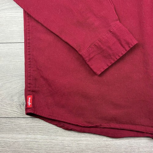 Men's Vintage Wrangler Red Long Sleeve Shirt Size 2XL - Picture 6 of 7