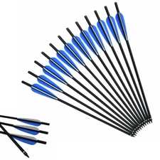 16-22 inch Carbon Arrows Bolts Archery Bow Outdoor Target Hunting for Crossbow