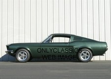 68 Ford Mustang Fastback Gt 5x7 Photo Hot Rod Automobilia Steve Mcqueen Bullitt