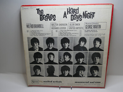 THE BEATLES / A HARD DAY'S NIGHT /United Artists UAL 3366 mono LP