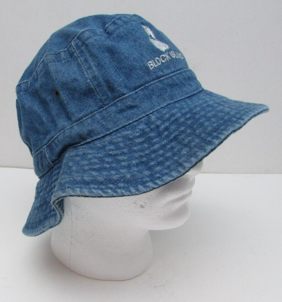 Fahrenheit Fashion Headwear BLOCK ISLAND Denim Bucket Hat