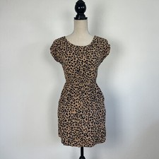 Pink Republic Women’s Animal Cheetah Print Summer Mini Dress Lightweight Size XS