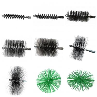 Kaminreinigung Set 5-tlg - Ofenrohrbürsten & Edelstahlstab Für Schornsteine