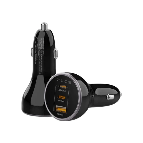 ZLOS 160W 3-Port Fast Car Charger Cigarette Lighter Adapter (2C1A)