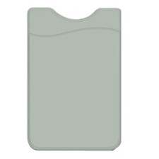 Stick-On Adhesive Silicone Cell Phone Card Holder GRAY