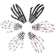 Halloween Party Skeleton Claw with Hair Clip 6-Pcs New A15