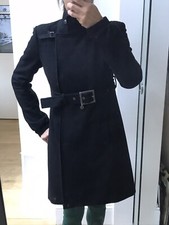 Patrizia Pepe Black Military Style Coat
