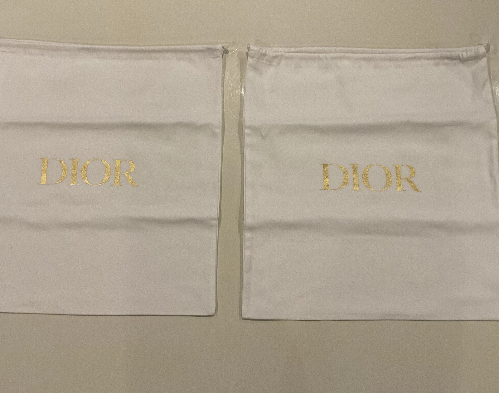 Authentique sac à main ou bottes Dior draw string NEUF 16” X 17”