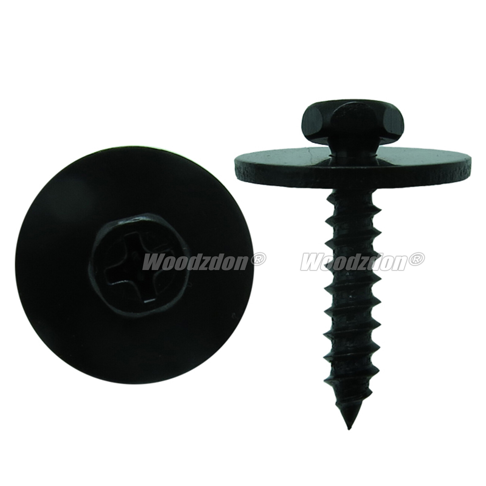 100Pcs Metal Car Screw Body Fender Bumper Retainer Clips 7mm Hex (4.21